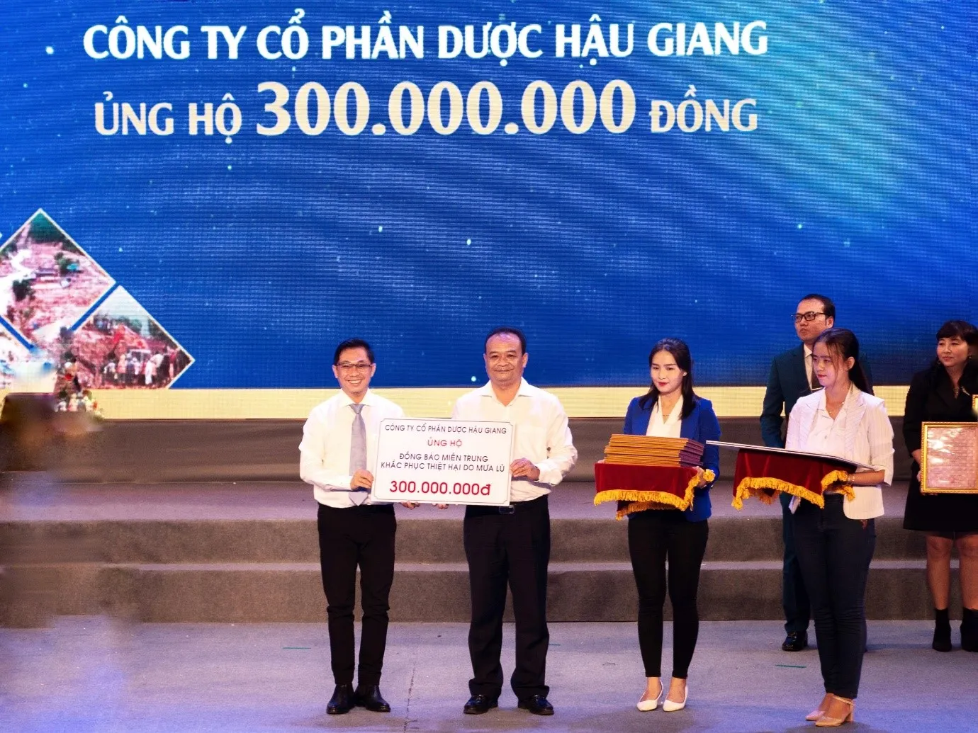 Dược Hậu Giang tích cực chăm sóc sức khỏe người dân sau lũ