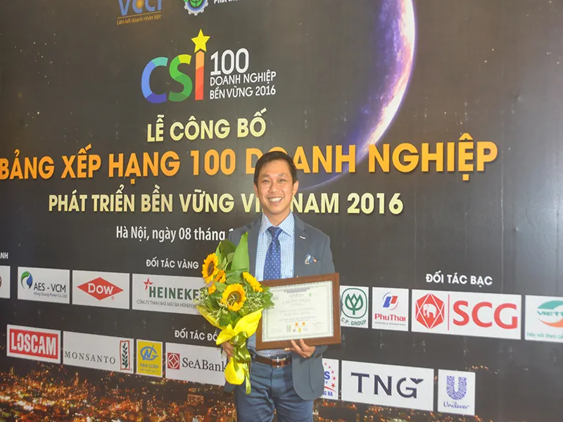 DHG Pharma - Top 100 doanh nghiệp phát triển bền vững Việt Nam 2016